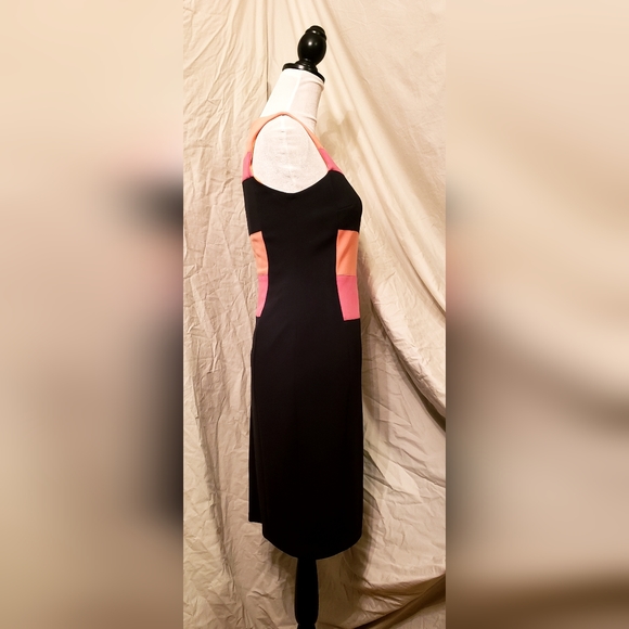 Maggy London Color Block Sleeveless Sheath Midi Dress - Picture 6 of 10